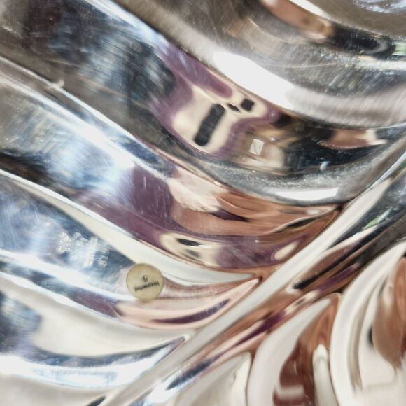 International Silver Co Leaf Serving Tray Decorative Tropical MCM Platter Plated - Picture 4 of 9